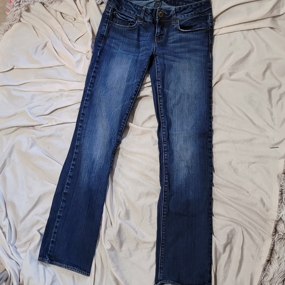 American Eagle Medium Straight Leg Jeans Size 0 S - Picture 2 of 9